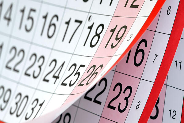 3-maandenkalender Kalenderblok