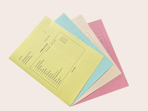 Gekleurde dossiermappen